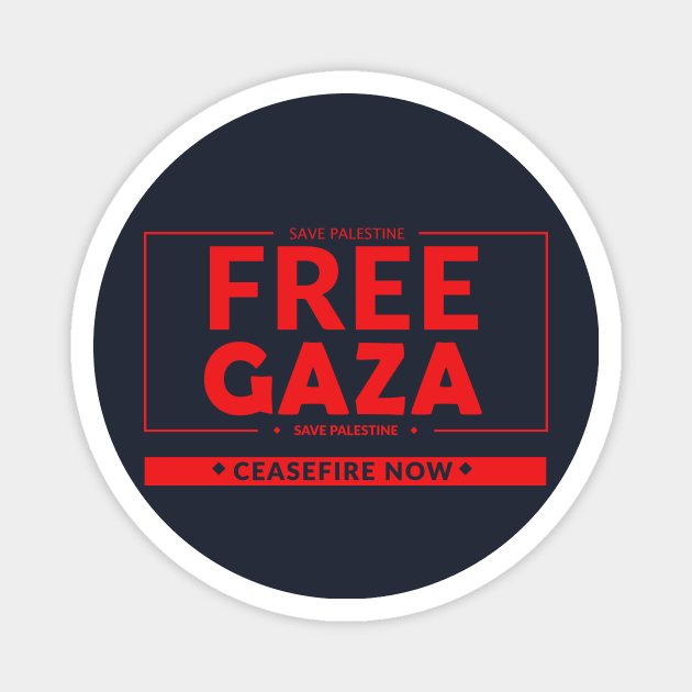 Peace for Gaza Magnet by IKAT